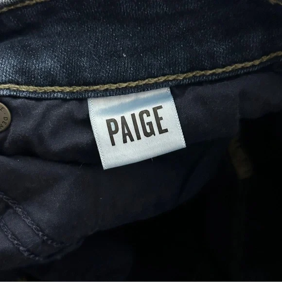 ❤️ PAIGE Dark Blue Verdogo Ankle Skinny Jeans 27 - Picture 7 of 12